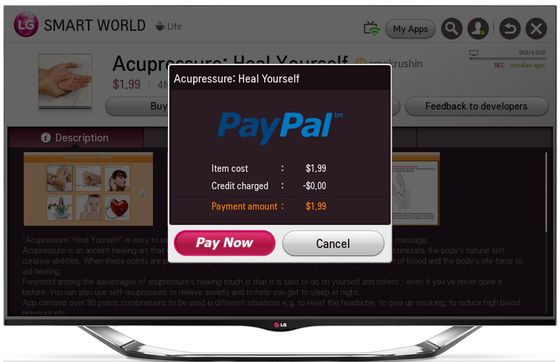 LG Electronics prináša ako prvá na svete smart televízor s nástrojom PayPal 